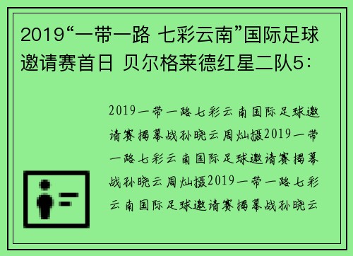 2019“一带一路 七彩云南”国际足球邀请赛首日 贝尔格莱德红星二队5：3胜沙尔克04二队